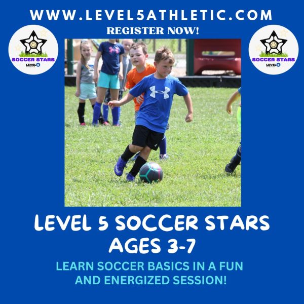 Level 5 Soccer Stars, soccer for 3-7 year-olds